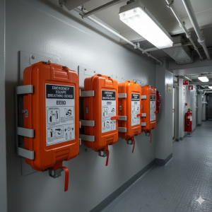 Emergency escape breathing devices (EEBD)