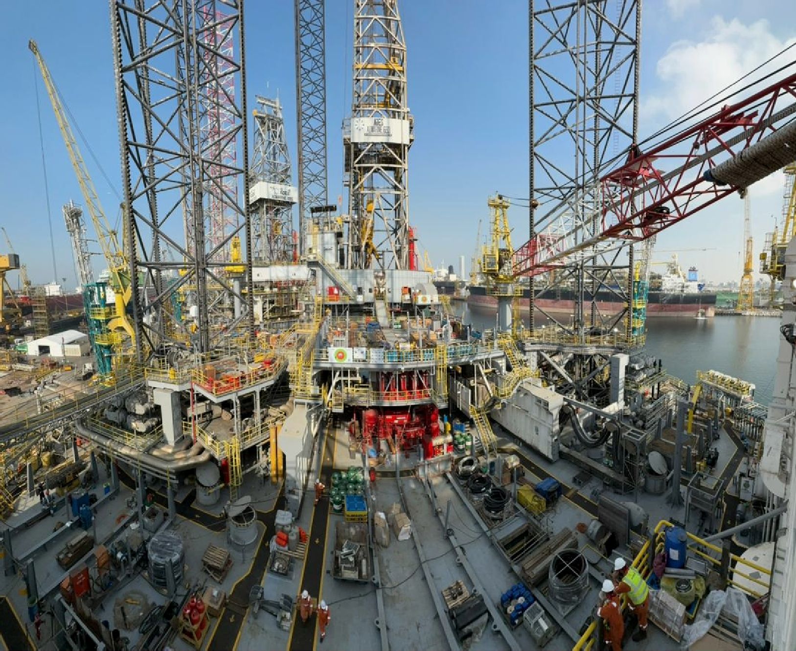Admarine jack-up in dry dock