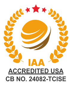 IAA accredited certification body badge